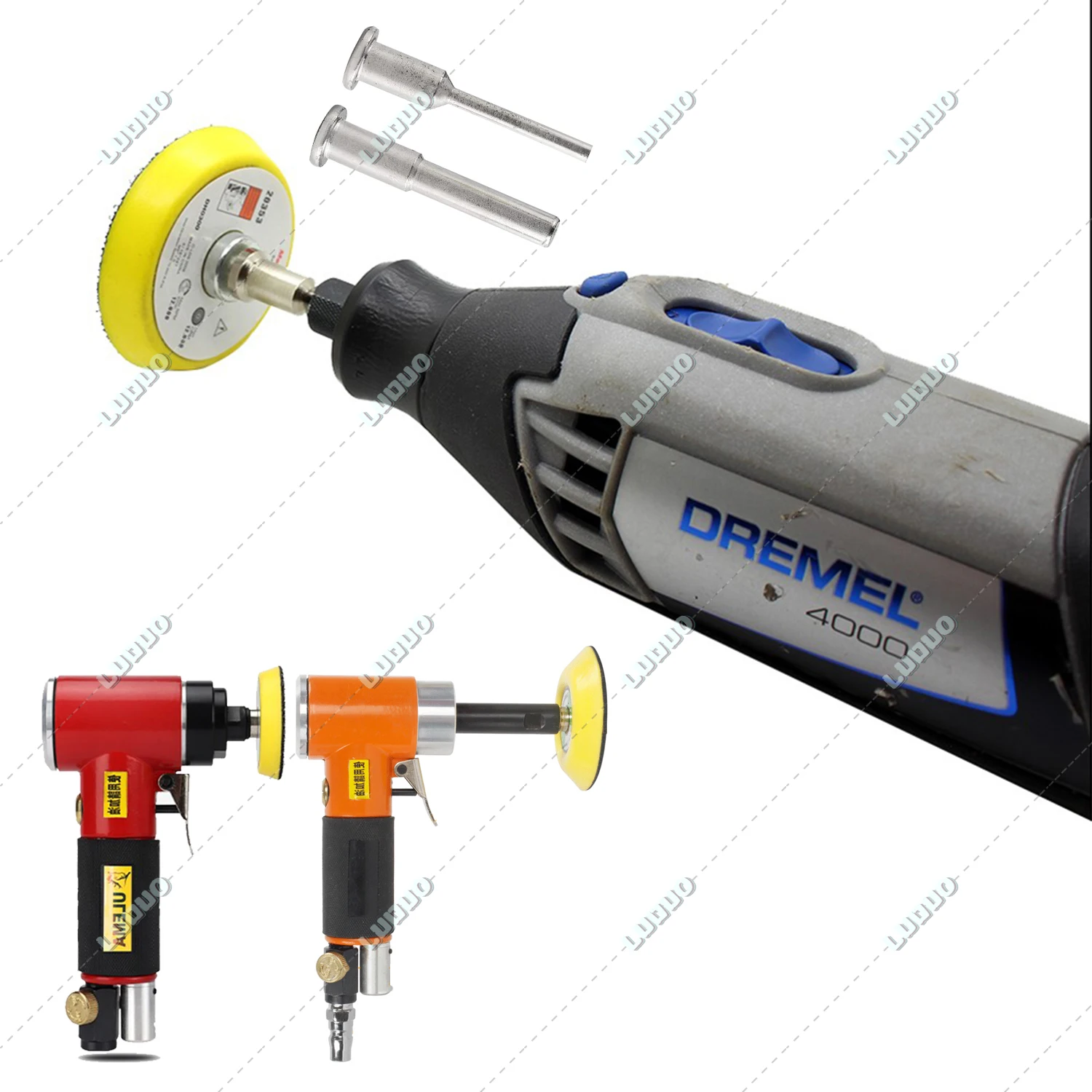 M3 M6 M10 M14 Drill Adapter for Polishing Pad Disc Hexagon Screw Thread Connecting Rod Angle Mill Handle Grinder Polisher drill adapter for polishing