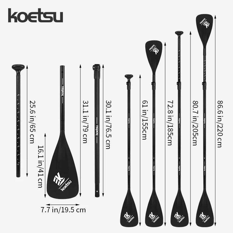 Adjustable Aluminum SUP Paddle 3