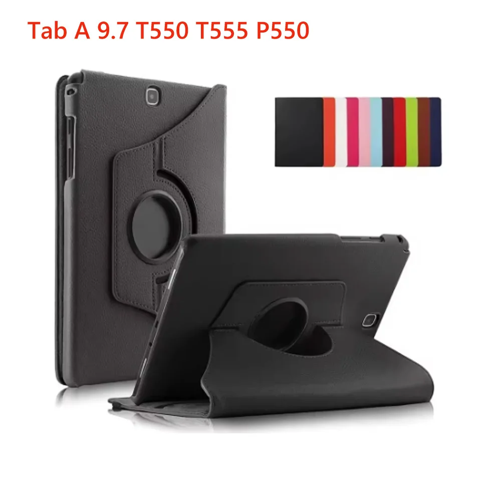 360° Rotating Flip Stand PU Leather Tablet Cover