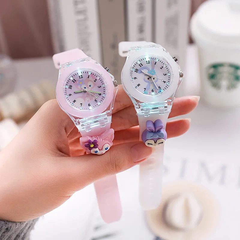 New Disney Mickey Kids Watches Girls Luminous Silicone Strap 3D Cartoon Minnie Children Watch Quartz Clock reloj infantil ﻿ ﻿ 4