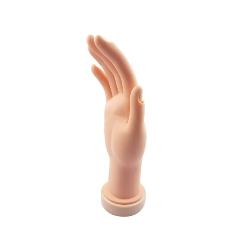 Pro Practice Nail Art Hand Soft Training Display Model Hands Flexible Silicone Prosthetic Personal Salon Manicure Tools #84882 nail art tools nail manicure tools nail manicure accessories