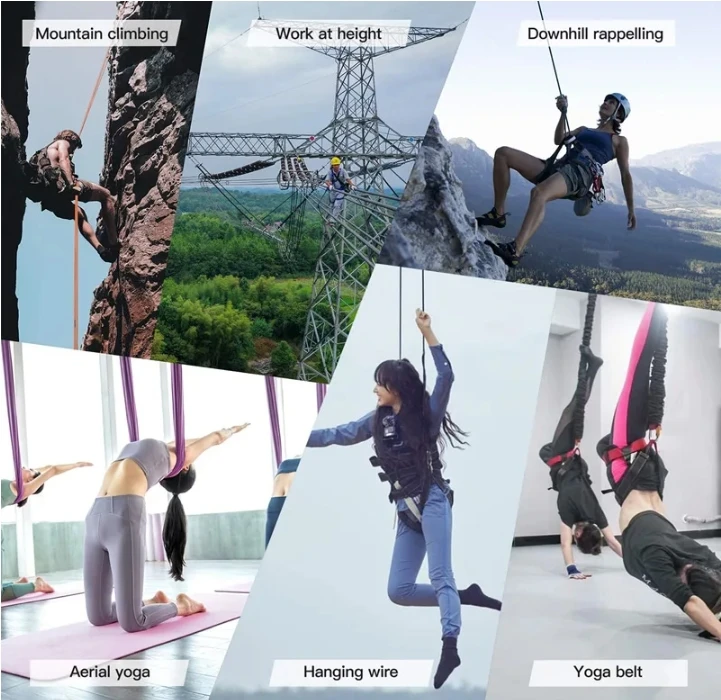 Aerial Yoga Strap Hardware for Aerial Dance Set Aerial Silk Swivel Climbing Yoga Accessories Fly Silks and Hammock Swing Accessories Set