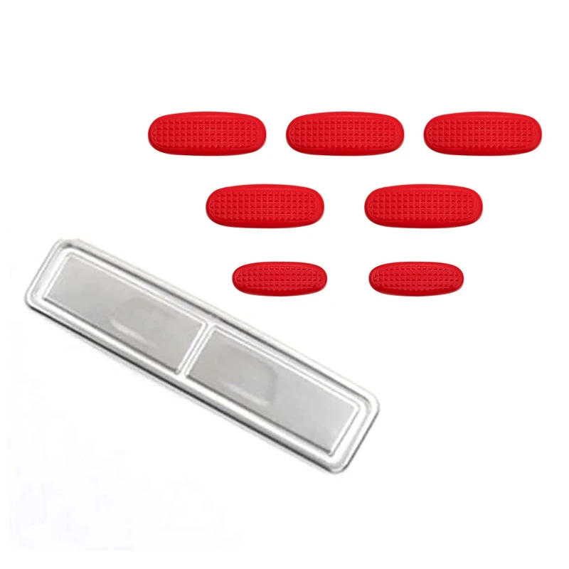 New1Set Car Portabicchieri Posteriore Per Acqua Coperchio Con Paillettes E 7 Pezzi Adesivo Manopola Aria Condizionata Per Mercedes Benz W177 W247 H247