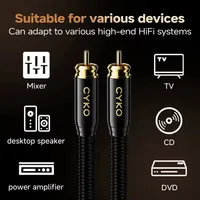 Digital Audio Coaxial Cable 75Ω high end Rca to Rca Male SPDIF Stereo Cable Speaker Hifi Subwoofer Cable AV TV - Image 4