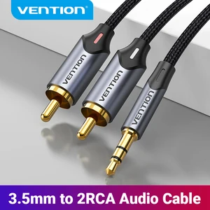 Кабель RCA Vention 3,5 мм на 2RCA разветвитель RCA Jack 3,5, аудиокабель RCA для усилителя смартфона, домашнего кинотеатра, AUX кабель RCA