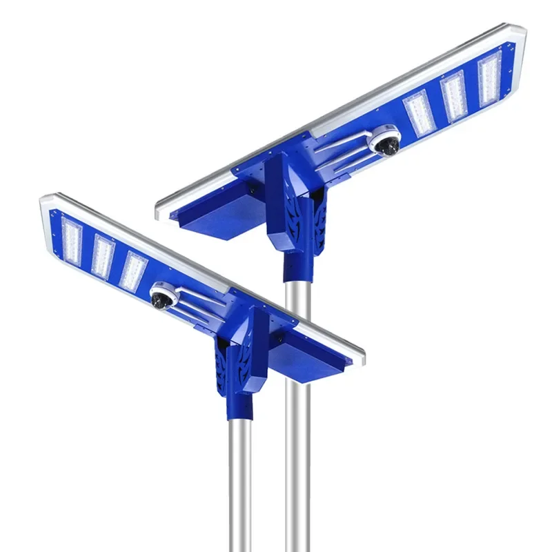 

WAKATEK High Quality Ip67 Waterproof 60 Watt Cctv Led Solar Street Light with Wifi 4g Camera Reflector Projector Lighting