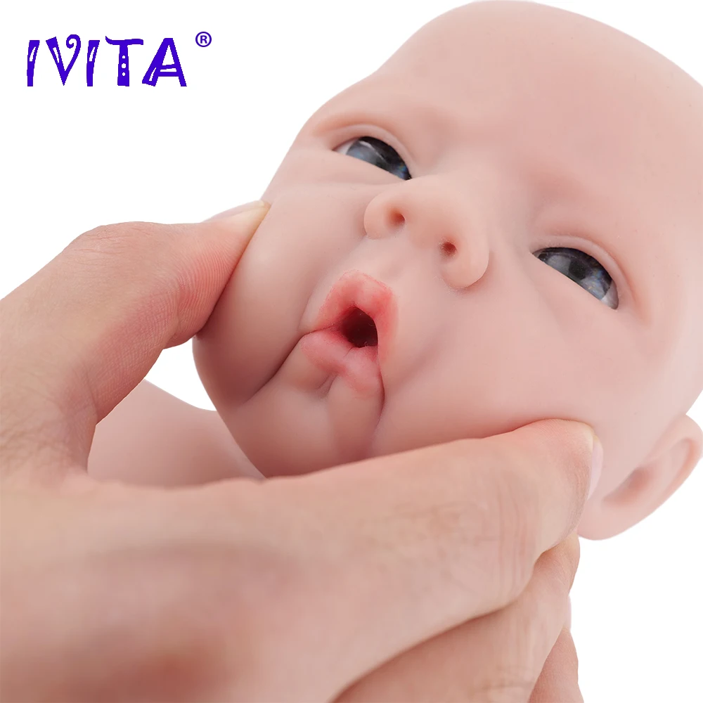 18.11inch 100% Full Body Silicone Reborn Baby Doll Realistic Girl