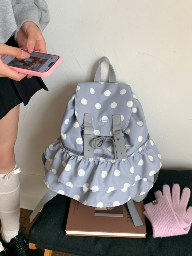 Casual College Style Women's Backpack 2025 New Fashion Multi-Pocket Small Bookbag Autumn Winter Travel Outdoor Small Rucksack - 2