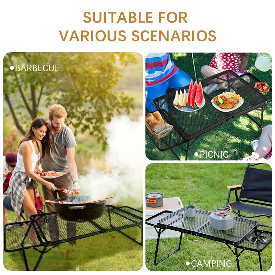 Camping Table Small Low Outdoor Folding Table Wild Dining Retractable Foldable Portable Barbecue
