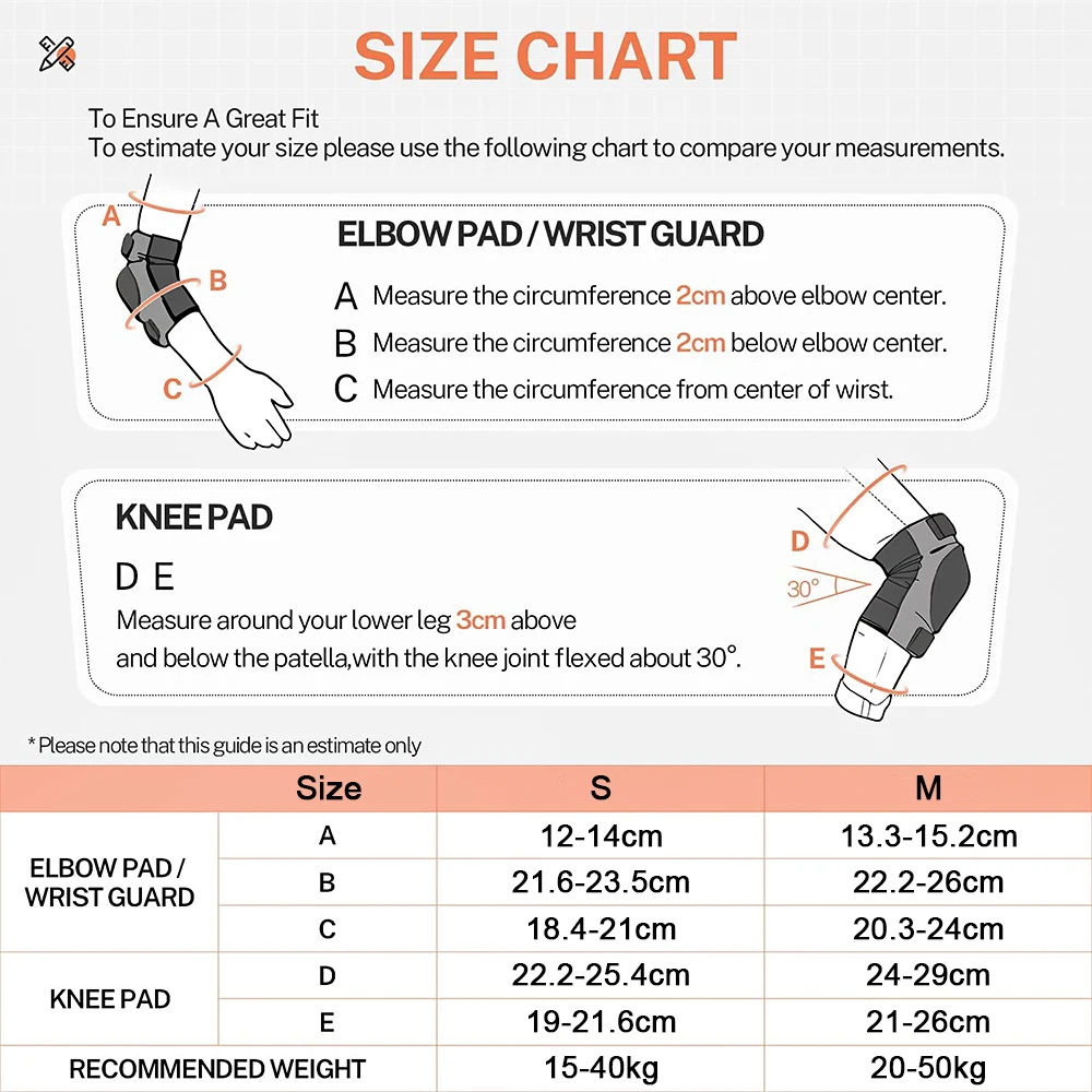 Garosa Casque Genouillères Coudières Protège-poignet 7 pièces adultes patinage à roulettes