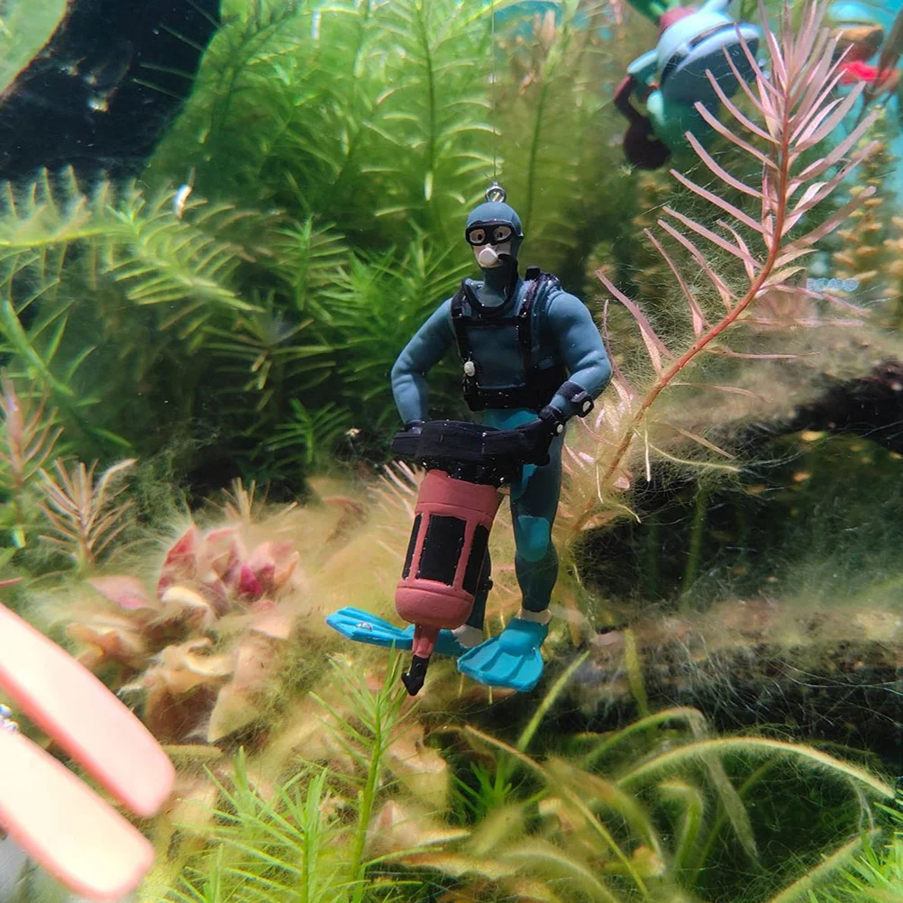 

2 Pcs Diver Model Floating for Aquarium Exquisite Models Fish Tank Decorations Simulated Landscape