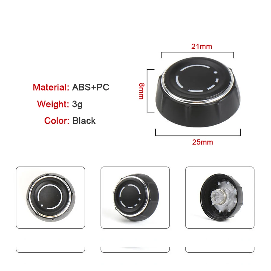 ZiStarlilife Lautstärkeknopf-Abdeckungen Für Porsche - Aluminium Innenraum Zubehör