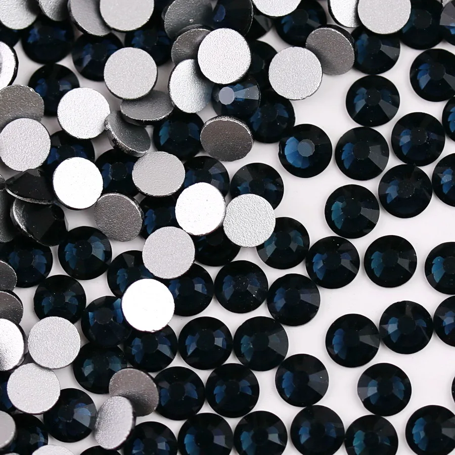 Elegant Assortment of Colorful Glass Crystal Flatback Rhinestones for DIY Nail Art and Crafts