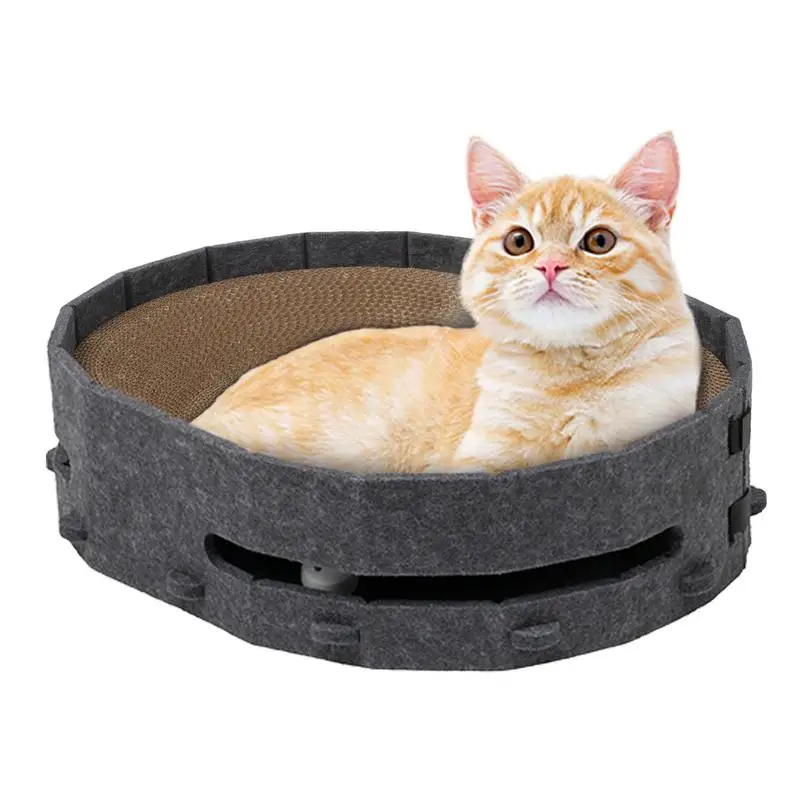 

Corrugated Cat Scratcher Cat Scrapers Round Oval Grinding Claw Toys Replaceable Cat Scratching Supplies for Cats Kittens Pets