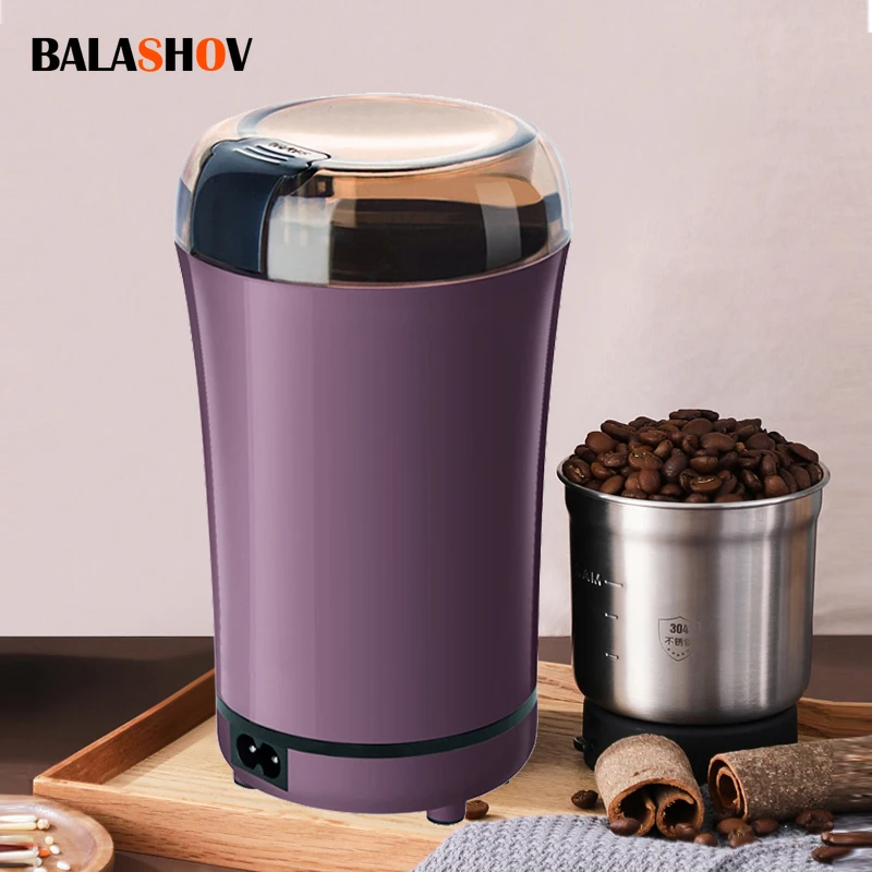 Mini Electric Coffee Grinder Powerful Cafe Grass Nuts Herbs Grains Pepper Tobacco Spice Flour Mill Coffee Beans Grinder Machine electric grinder coffee grinder