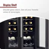 24-Bottle Dual-Zone Wine Cooler with Split Storage & Touchscreen Controls Freestanding Refrigerator Red White and Rosé Wines 4