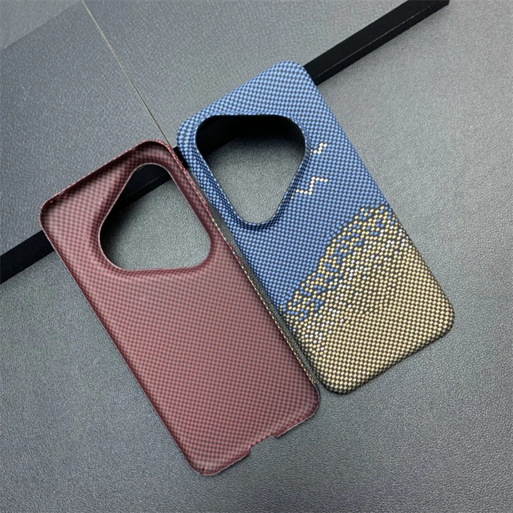 Premium Carbon Fiber Grain Slim Hard Case