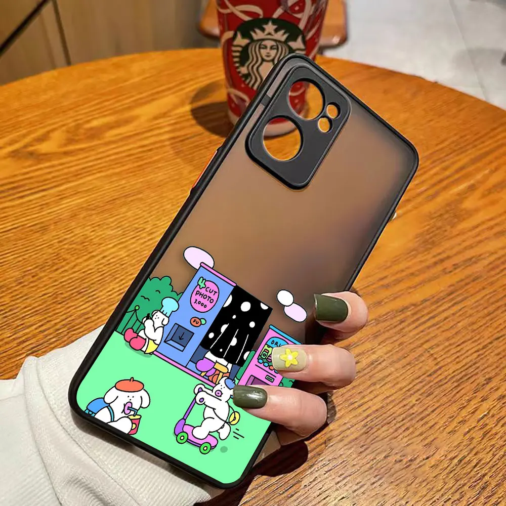 thumbnail image 1 of Funda mate de teléfono para OPPO RENO 8 8T 7Z 7 6Z 6 5 4 PRO PLUS 4G 5G Edge Funda Coque Capa Funda carcasa cerdo blanco dibujos animados de conejo, 1 of 5