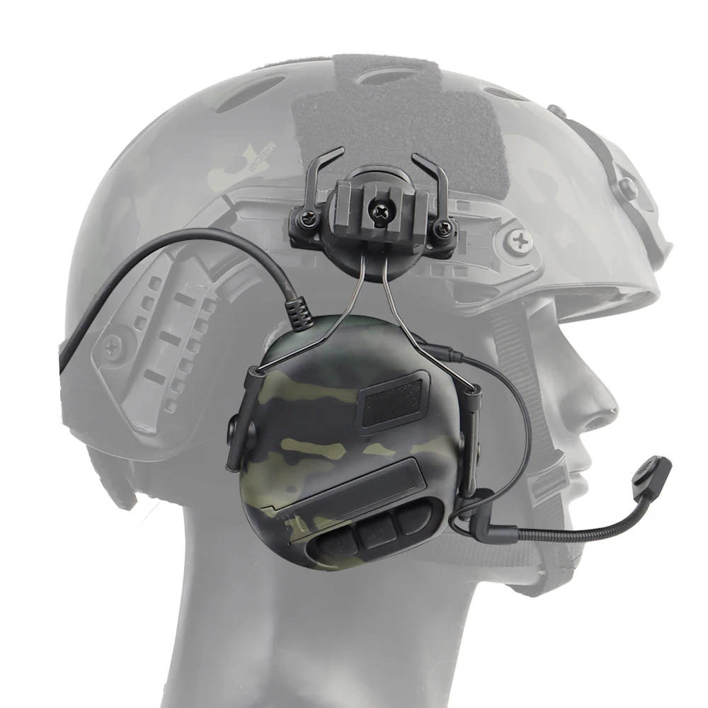 LPRED Tactical Helmet Headset Noise Reduction Sound Pickup Shooting Hearing Protection Earmuffs