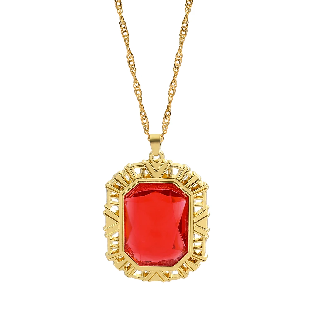

The Sandman Ruby Neckalce King of Dreams Morpheus Cosplay Jewelry Costume Accessories