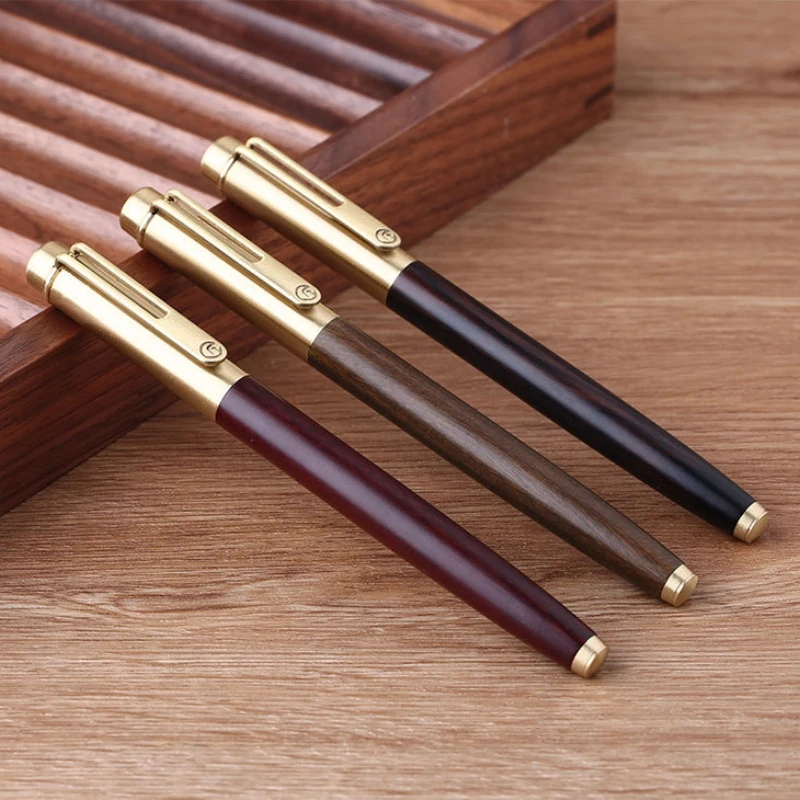 

Majohn M7 Iridium Natural Wood Fountain Pen EF/ F/ Bent Nib Fine Writing Pen with Gift Box for Student School Office