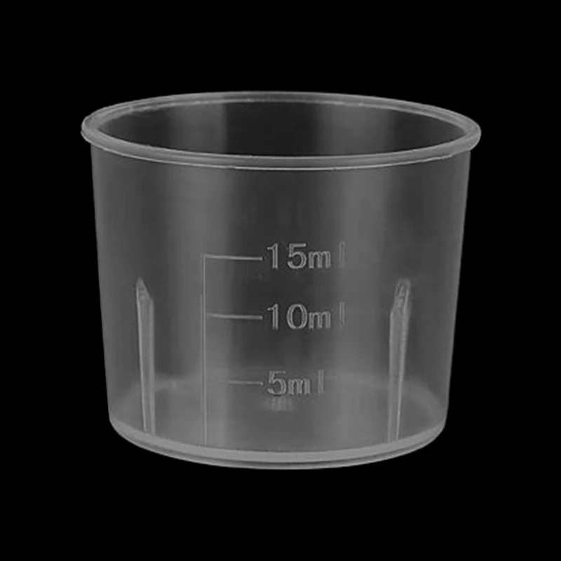 Transparent Graduated Measuring Cups Mixing for Paint Resin Epoxy Kitchen 10PCS