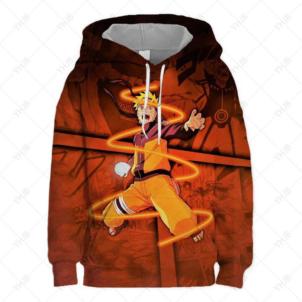 Autumn Winter Vortex Naruto Cartoon Hoodie Boys Girls Long Sleeve Sweatshirt  Casual Naruto Cartoon 3D Print Anime Hoodie Hot - AliExpress