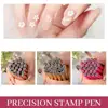 26pcs Nail Art Stamp Pen Set Floral Butterfly Pattern Nail Graffiti Pen Flower Painting Drawing Brush Stamp Pen Manicure Tools 5
