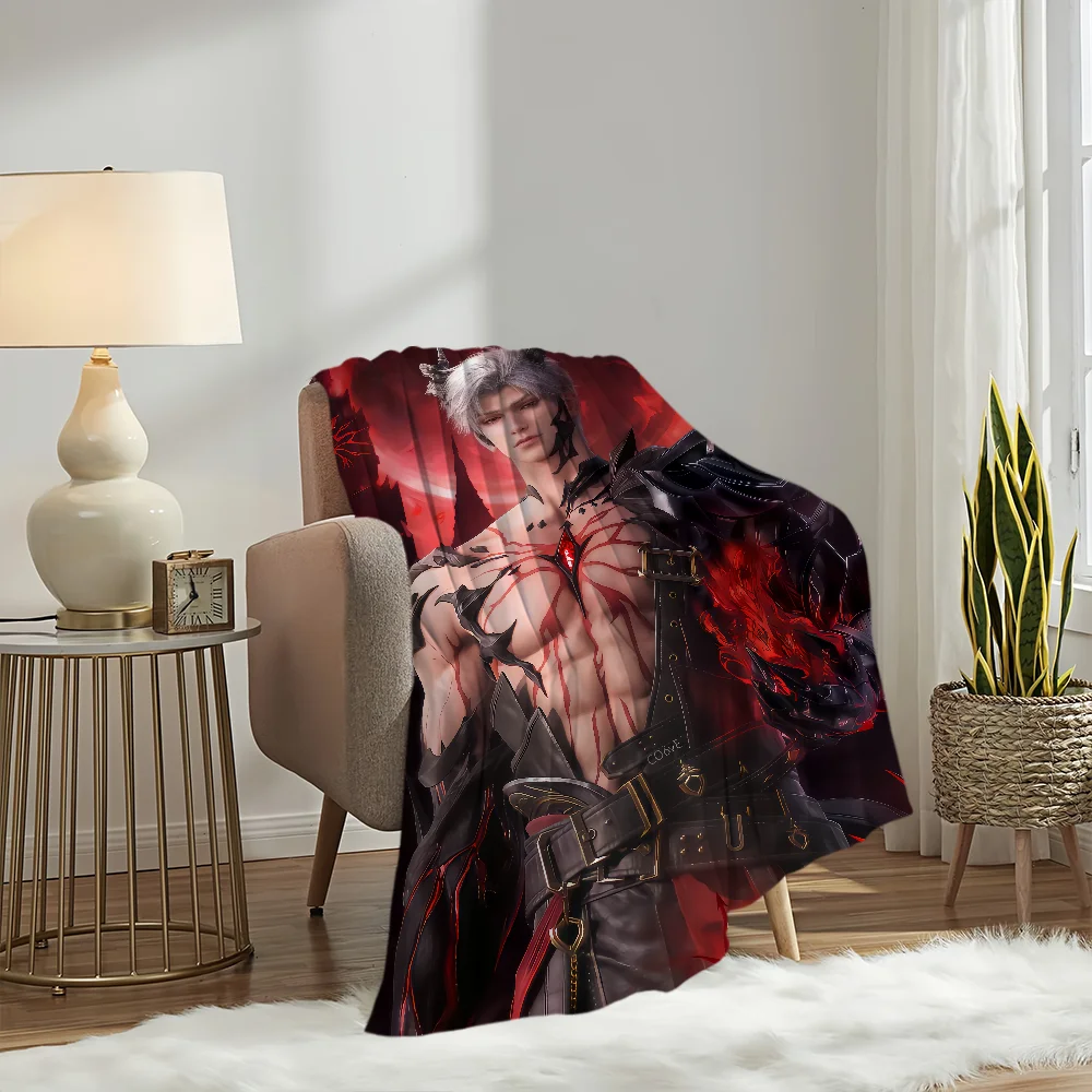 Game Love and Deepspace Sylus Warm Soft Plush Nap Blankets Sofa for Living Room Office Bedroom Home Travel Kid Birthday Gifts 6