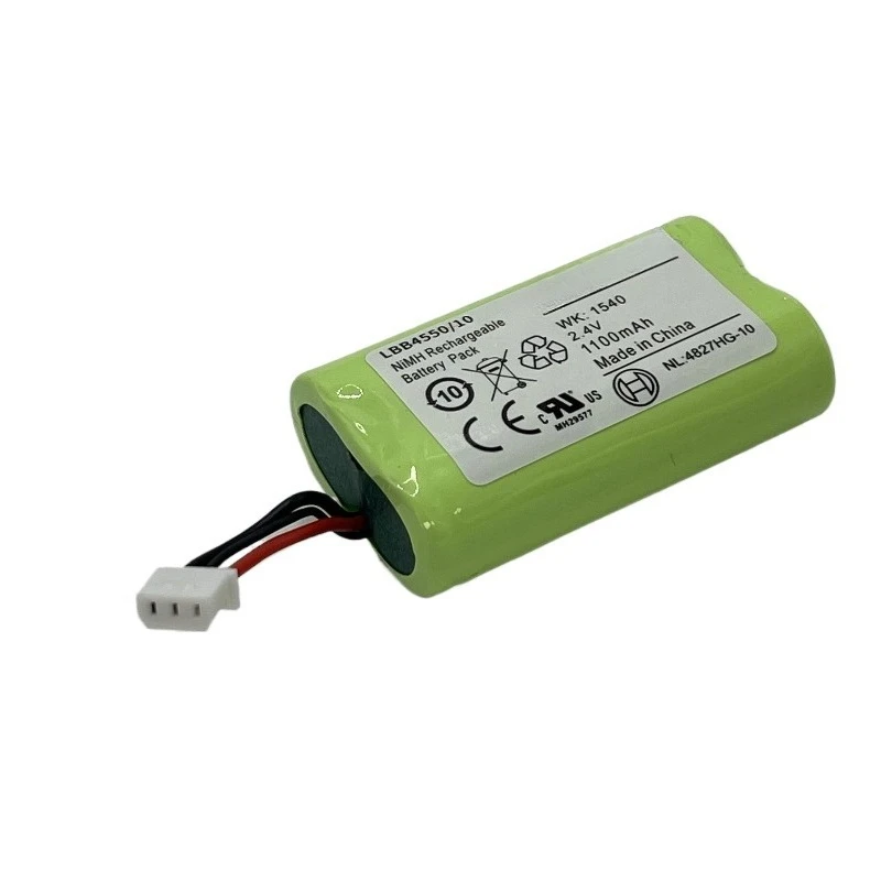 2.4V 1100mAh AA NiMH Battery Pack with NTC Thermistor for Receiver, Headphone De