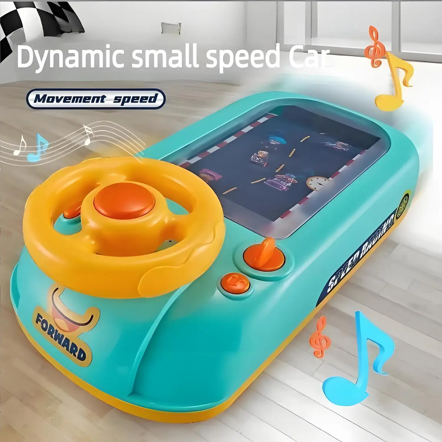 Simulation Driving Steering Wheel Toys Kids Car Racing Great