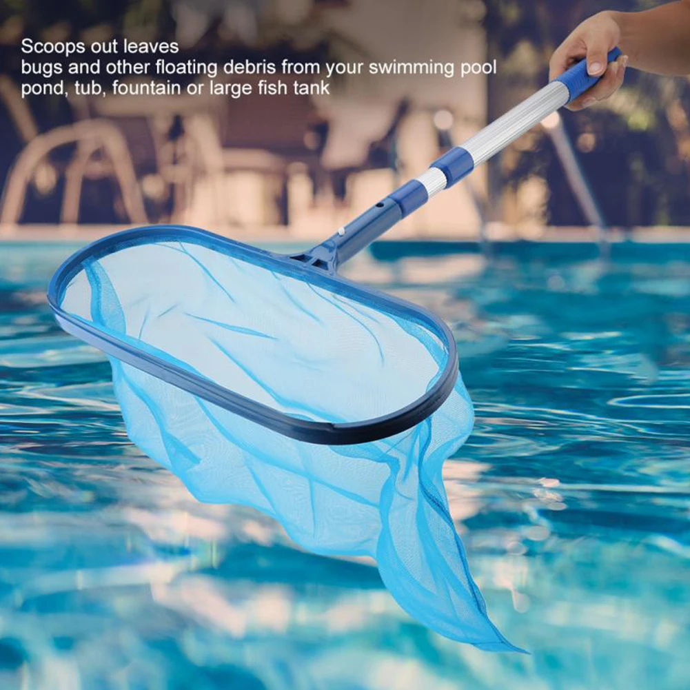 Aluminum Pool Skimmer Net with Telescopic Pole for Pond Cleaning