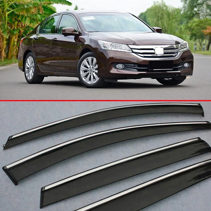 

For Honda Accord MK9 2014-2017 Window Wind Deflector Visor Rain/Sun Guard Vent Car Accessories Stickers