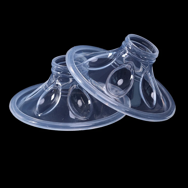2PCS Silicone Generic Breastfeeding Nursing Breast Strong Pump Baby Feeding Massage Cushion For manual/electric Breast Pumps 5