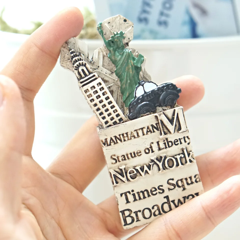 Magnete Frigorifero 3D Lucca Toscana - Souvenir In Resina Dipinta A Mano Per Collezionisti