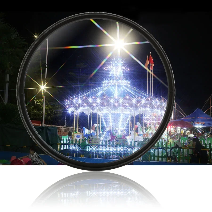 Star Filter 6 Line Camera Lens Filter 49mm 52mm 55 58 62mm 67mm 72mm 77mm 82mm L