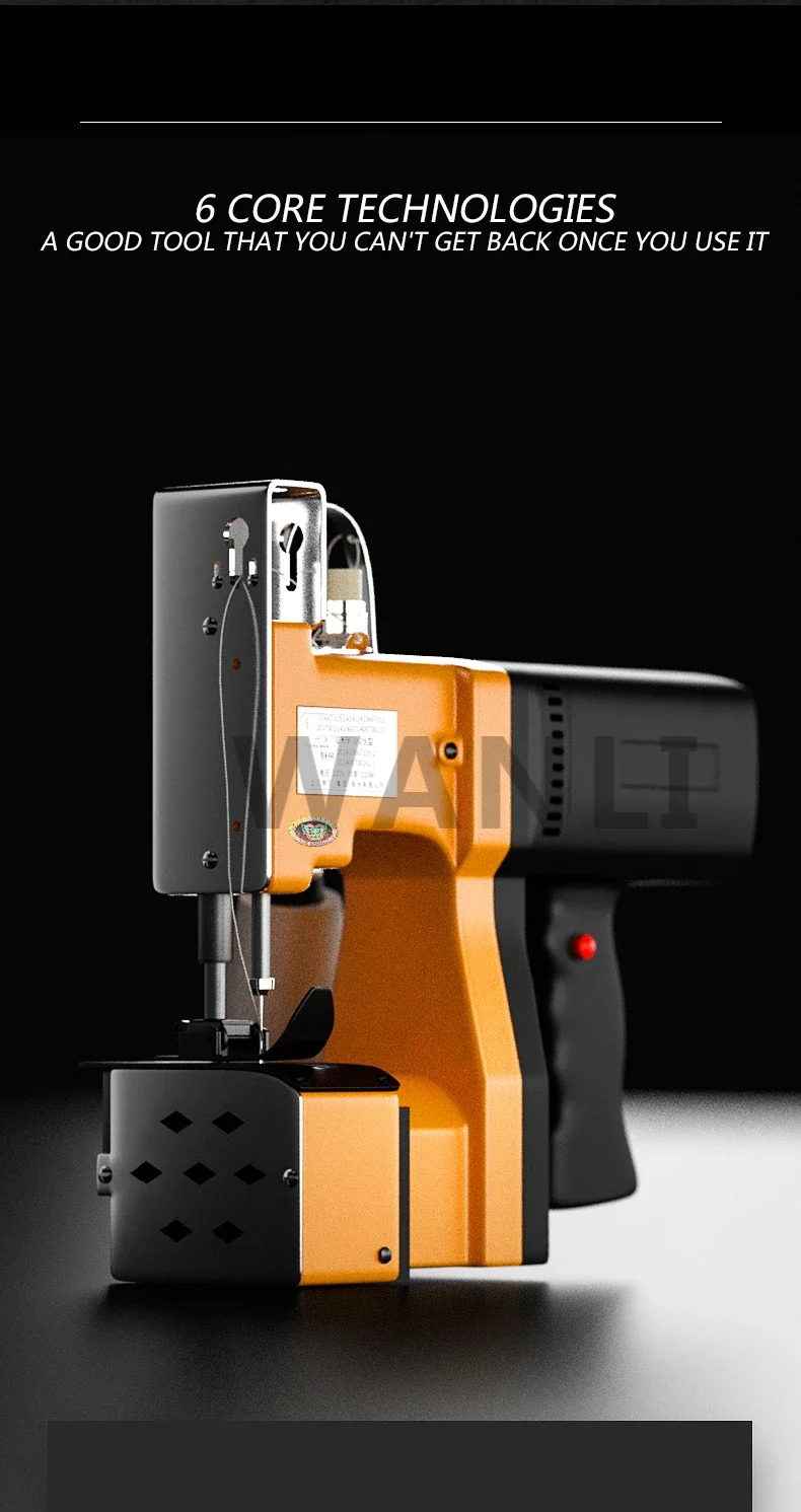 220v New Portable Automatic Charging Sewing Machine Woven Bag Packaging Machine