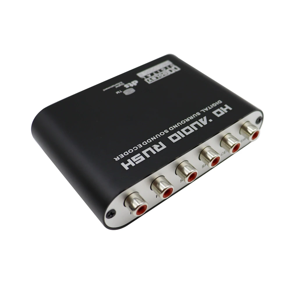 Digital to Analog 5.1 channel Stereo AC3 Audio Converter Optical SPDIF Coaxial AUX to 6 RCA Decoder Amplifier
