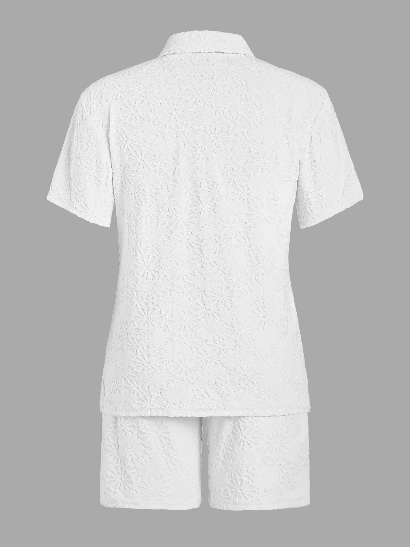 ZAFUL Men's terry fabric floral fabric set light suit solid color minimalism shorts suit mens clothes Clothing Tracksuit men 2