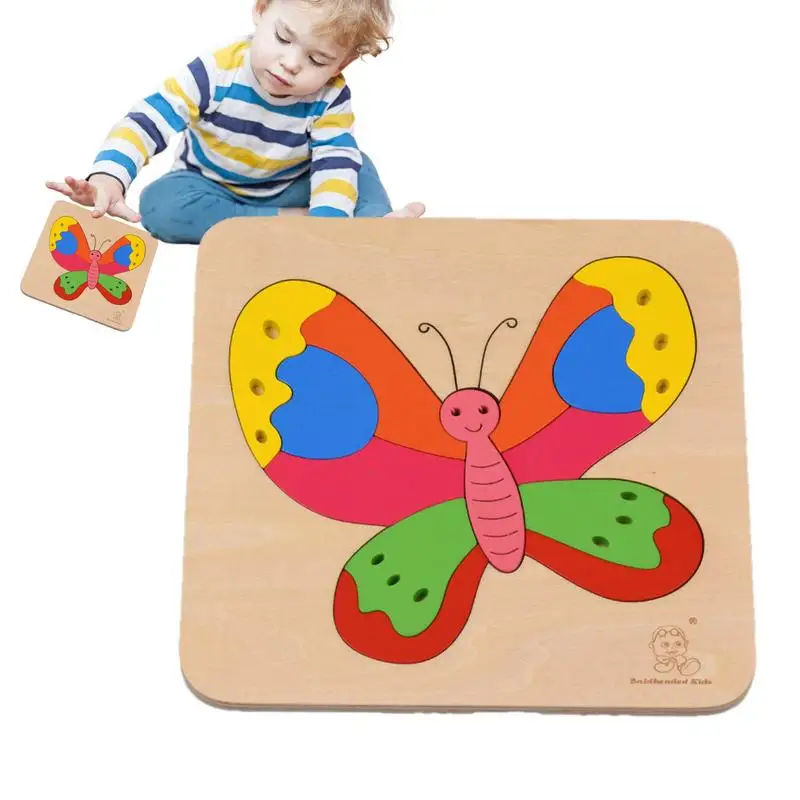 

Animal Puzzles For Kids Wooden Puzzles STEM Animal Shape Montessori Toys Colorful Cartoon Jigsaw Early Education Toy For