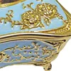 Victorian Decor Facial Tissue Box Holder Cover Bathroom Office, Silver Plastic Tissue Holder 4