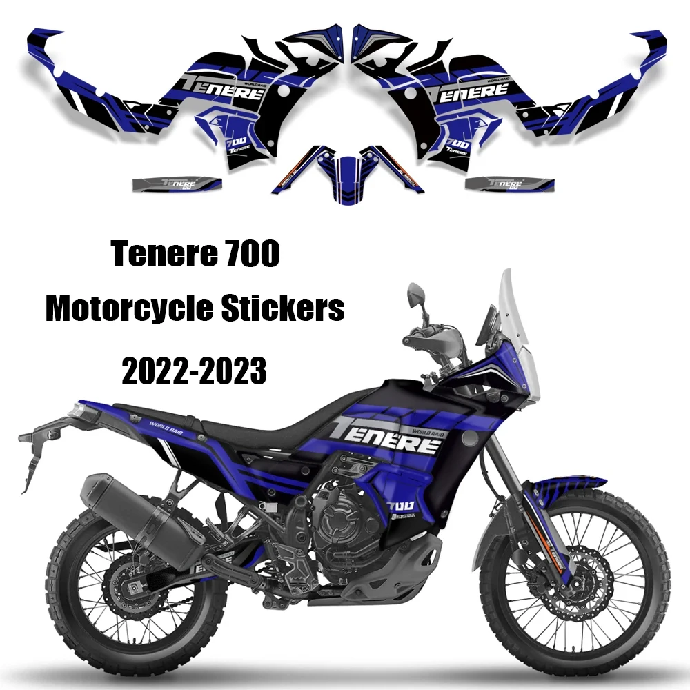 Tenere 700 T7 T700 Motorcycle Sticker Fuel Tank Pad Tank Sticker Side Decal Anti Scratch For Yamaha TENERE 700 2022-2023