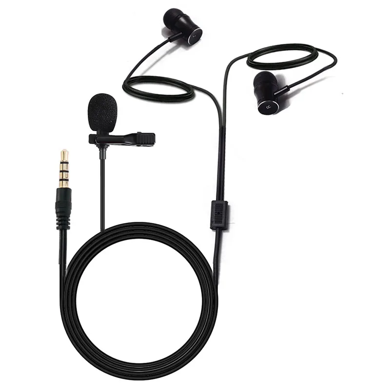 HFES Lavalier Microphone Comes With Integrated Headphone To Filter Noise, High Definition Noise