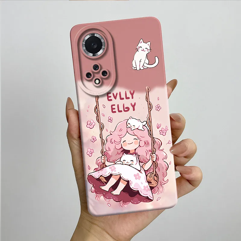 Soft Silicone Sweet Painted Protective Back Cover - Cute Printed Phone Case