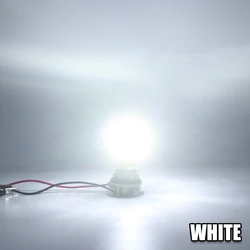 Enhanced Amber Yellow LED Turn Signal Light Bulbs - Pack of 2, No Hyper Flash or Error - 1156 ba15s P21W (White)
