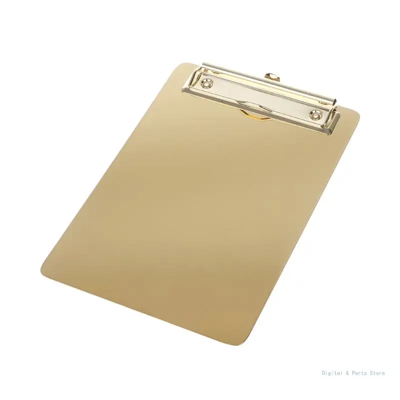M17F Metal Clipboard Writing Pad File Folders Document Holder Desk Storage School Off