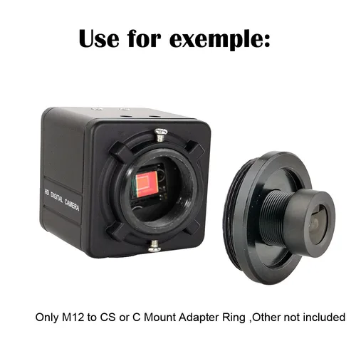 Witrue-메탈 M12 to C/CS 렌즈 마운트 컨버터 어댑터 링, M7 to M12 렌즈 컨버터, CCTV 액세서리 3