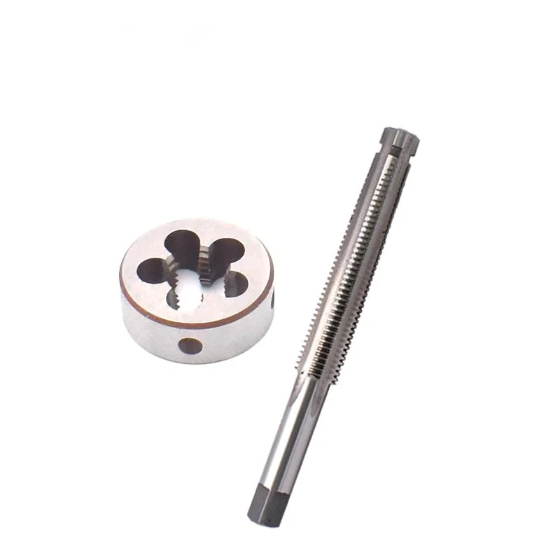 1세트 HSS 좌핸드 사다리꼴 탭 및 다이트 Tr 8 10 12 14 16 X1.5 X2 X3 X4 나사산 나사탭 원형 나사다이트