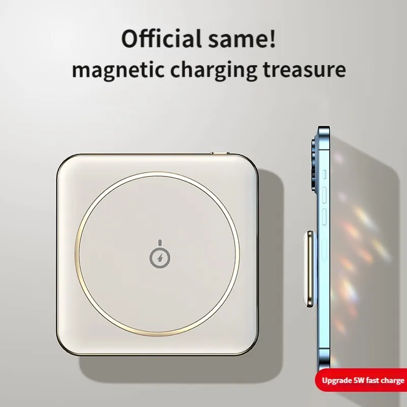 

10000mAh Magnetic Qi Wireless Charger Power Bank for iPhone 14 13 12 Mini Poverbank Portable External Battery Charger Powerbank