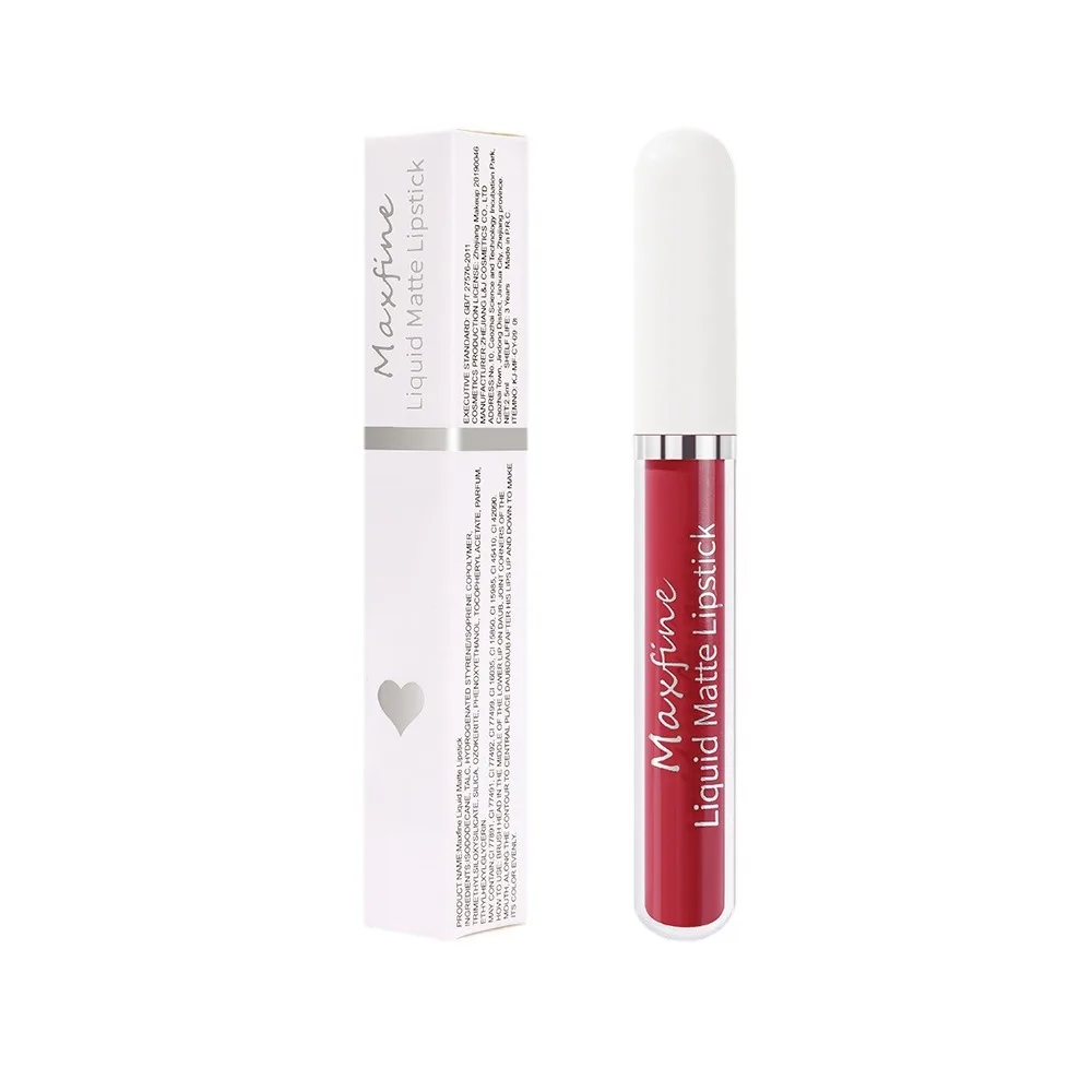 Matte Lipstick Liquid Durable Waterproof Non Smudging Lip Glaze Non Peeling Ladies' Makeup